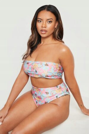 X8F307 BOOHOO DÓŁ OD BIKINI WYSOKI STAN 46 - obrazek 4
