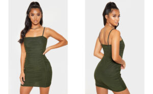M8F208 PETTYLITTLETHING PETITE DOPASOWANA MARSZCZONA SUKIENKA 34 XS
