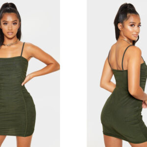 M8F208 PETTYLITTLETHING PETITE DOPASOWANA MARSZCZONA SUKIENKA 34 XS