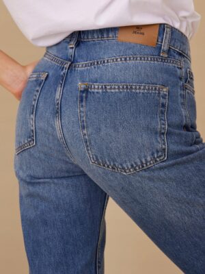 X3B102 NELLY SPODNIE DŻINSOWE PROSTE MID WAIST XS - obrazek 3