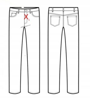 X7D12 BOOHOO TALL JEANSY DAMSKIE DZWONY NIEBIESKIE L - obrazek 5
