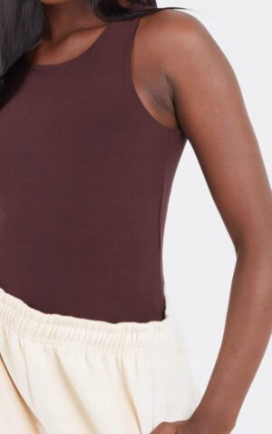 X9F010 DOPASOWANE BRĄZOWE BODY PRETTYLITTLETHING 38 - obrazek 7