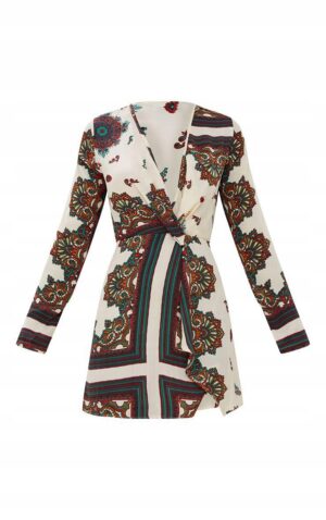 X4E108 PRETTYLITTLETHING SUKIENKA MINI SATYNA 36 S S - obrazek 3