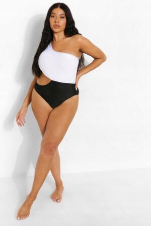 X6C206 BOOHOO STRÓJ KĄPIELOWY ASYMETRYCZNY 50 5XL - obrazek 4