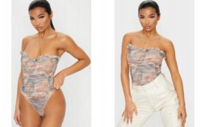 M0D102 TIULOWE BODY ODKRYTE RAMIONA OMBRE PRETTYLITTLETHING 34