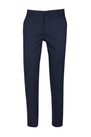 X1G311 MĘSKIE MATERIAŁOWE SPODNIE CHINOSY SLIM FIT BOOHOO 32 - obrazek 3