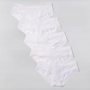 M5D302 IRIS LILLY 5PACK FIGI DAMSKIE KLASYCZNE CZARNE Z KORONKĄ XXXL