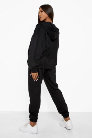 X7B004 BOOHOO BLUZA DAMSKA Z KAPTUREM CZARNA XS XS - obrazek 2