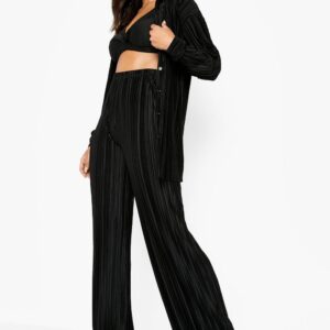 M3G005 BOOHOO KOSZULA Z BIUSTONOSZEM PLISOWANA 36