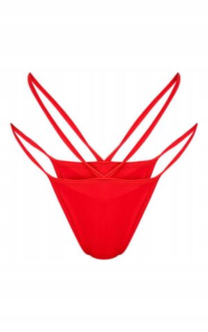 X2B009 PLT CZERWONE BIKINI FIGI WYCIĘCIA 42 XL - obrazek 3