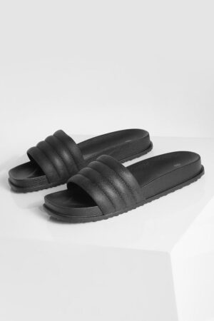 S0A014 BOOHOO PROSTE CZARNE MATOWE KLAPKI 37