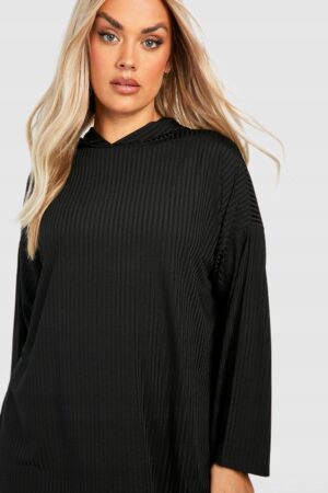 Z3F313 BOOHOO PLUS CZARNA BLUZKA PRĄŻKOWANA 44 XXL - obrazek 3