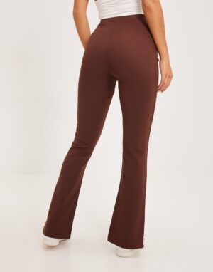 M4B006 NELLY DAMSKIE SPODNIE BRĄZOWE ROZCIĘCIE XS - obrazek 3