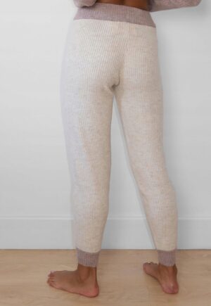M1E312 MISSGUIDED TALL SPODNIE Z DZIANINY BEŻ 34 - obrazek 4