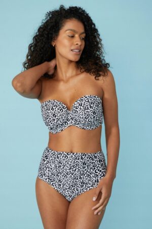 X6B103 DEBENHAMS FIGI BIKINI WYSOKI STAN PRINT XXL - obrazek 4