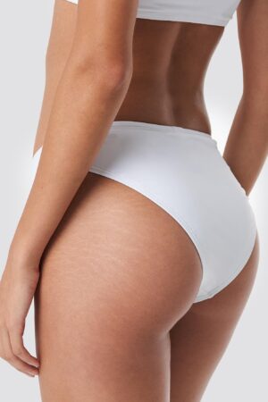 M5B324 NA-KD BIKINI DÓŁ MAJTKI BIAŁE _ M - obrazek 2