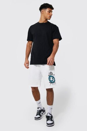 X6A006 BOOHOO MAN CZARNY T-SHIRT Z NADRUKIEM M M - obrazek 4