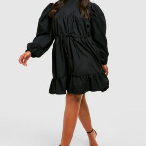 X0E014 BOOHOO PLUS SIZE SUKIENKA DAMSKA ZIELONA 46