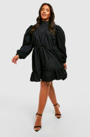 X0E014 BOOHOO PLUS SIZE SUKIENKA DAMSKA ZIELONA 46
