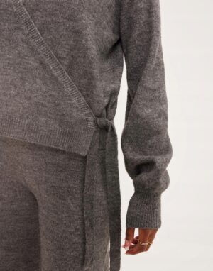 M2D312 PIECES DAMSKI SWETER SZARY 34 XS - obrazek 4