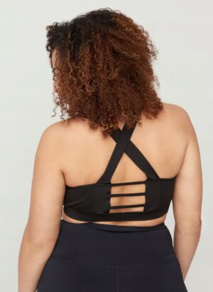 Z4A125*ZIZZI CZARNY TOP SPORT FITNESS L A00 - obrazek 4