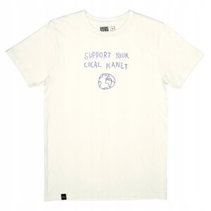 X0B315 DEDIC ATED BIAŁY T-SHIRT NADRUK M M - obrazek 3
