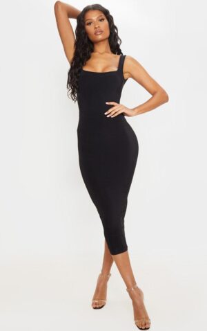 X0D009 DOPASOWANE CZARNE BODY NA RAMIĄCZKACH PRETTYLITTLETHING 42 - obrazek 8