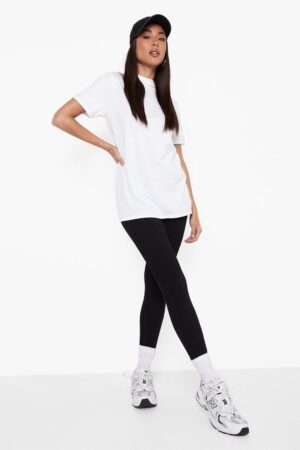 X1D112 BOOHOO CZARNE PRĄŻKOWANE KLASYCZNE LEGGINSY 44 XXL - obrazek 3
