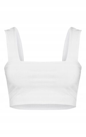 M7C119 PLT BIAŁY KRÓTKI CROP TOP DLA NISKICH 34 - obrazek 3