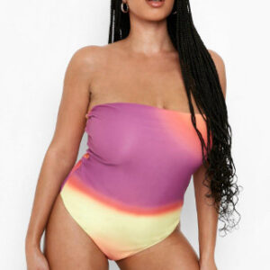 X9D306 BOOHOO PLUS STRÓJ KĄPIELOWY OMBRE 4XL