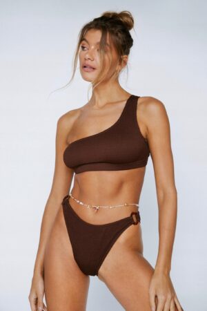 X8G203 NASTY GAL GÓRA OD BIKINI DAMSKA BRĄZOWA 42 - obrazek 2