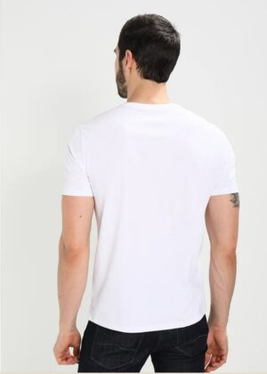 Z3G120 ARMANI EXCHANGE MĘSKI T-SHIRT BIAŁY LOGO L - obrazek 2