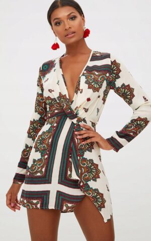 X4E108 PRETTYLITTLETHING SUKIENKA MINI SATYNA 36 S S - obrazek 4