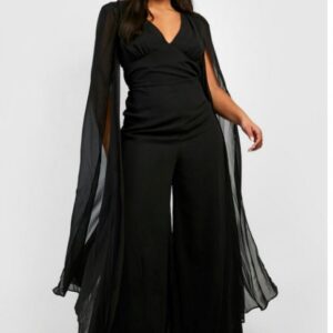 X6A003 BOOHOO PLUS KOMBINEZON DAMSKI CZARNY 3XL