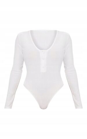 Z7F102 DOPASOWANE BIAŁE ODY PRĄŻKOWANE PRETTYLITTLETHING 36 - obrazek 5