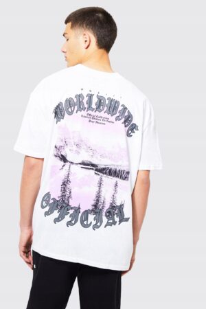 X9C304 BOOHOO PODKOSZULEK MĘSKI BIAŁY OVERSIZE XS
