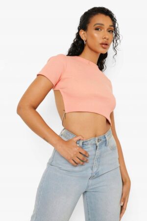 X4C004 BOOHOO BLUZKA Z ODKRYTYMI PLECAMI 42 XL XL - obrazek 3