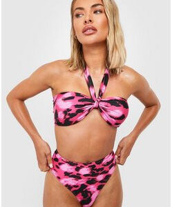 Z0G033 BOOHOO BIKINI Z MOTYWEM ZWIERZĘCYM M