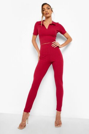 X9C216 BOOHOO KRÓTKIE POLO DAMSKIE PRĄŻKI 40 - obrazek 3