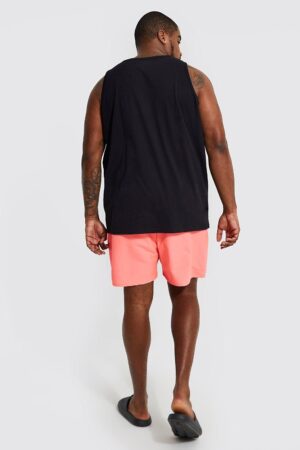 X9C116 BOOHOO SPODENKI MĘSKIE KĄPIELOWE RÓŻOWE 2XL XXL - obrazek 2