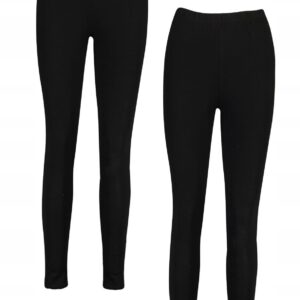 Z3G125 BOOHOO DAMSKIE LEGGINSY CZARNE KLASYCZNE M