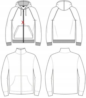 X2E009 PLT BIAŁA KRÓTKA BLUZA PRĄŻKOWANA 40 L - obrazek 6