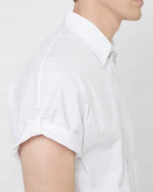 X0B304 3.1 PHILIP LIM BIAŁA KOSZULA BASIC S S - obrazek 4