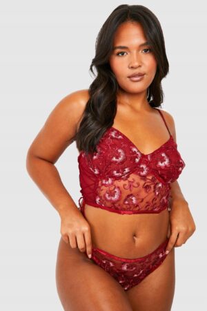 X9B308 BOOHOO PLUS SIZE KOMPLET BIELIZNY DAMSKI 44
