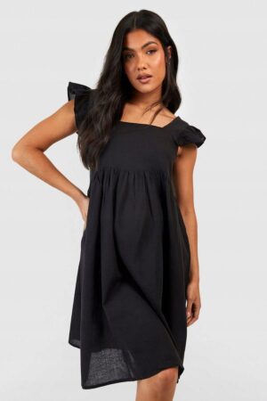 X3B008 BOOHOO MATERNITY LNIANA SUKIENKA CIĄŻOWA CZARNA 40 L L - obrazek 4