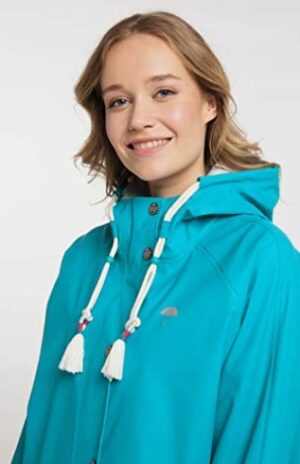 K0A008 SCHMUDDELWEDDA NIEBIESKA PARKA PRZECIWDESZCZOWA Z KAPTUREM XXL - obrazek 5