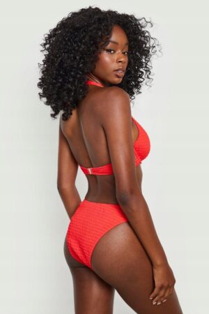 Z0G107 BOOHOO DAMSKI DÓŁ OD BIKINI CZERWONY 36 - obrazek 2