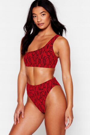 M1E015 NASTY GAL BIKINI ASYMETRYCZNE KOMPLET XS - obrazek 2