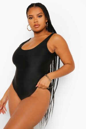 X8B009 BOOHOO PLUS CZARNY STRÓJ KĄPIELOWY 44 XXL - obrazek 2