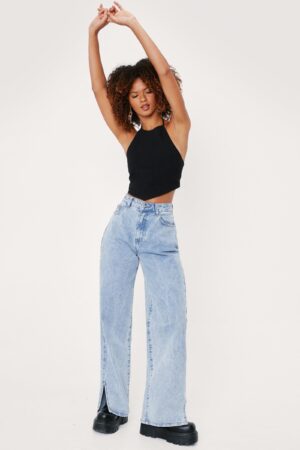 X0F314*NASTY GAL CZARNY TOP SZNUROWANY L 40 A00 - obrazek 4